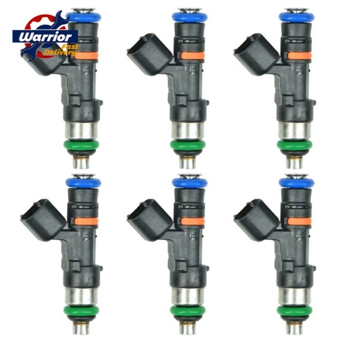 6PCS 1000cc 90lb E85 EV14 Fuel Injector 48mm for VW- Audi-A4 TT Golf-Passat-1.8T Nozzle High Impeda