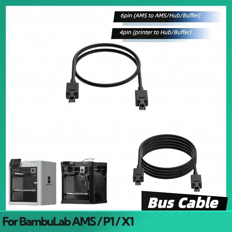 สําหรับBambu Lab AMS Hub Cable To AMS X1 to Buffer 6pin BusสําหรับAMS 4pinBambu Lab Hub 4pin Busสาย