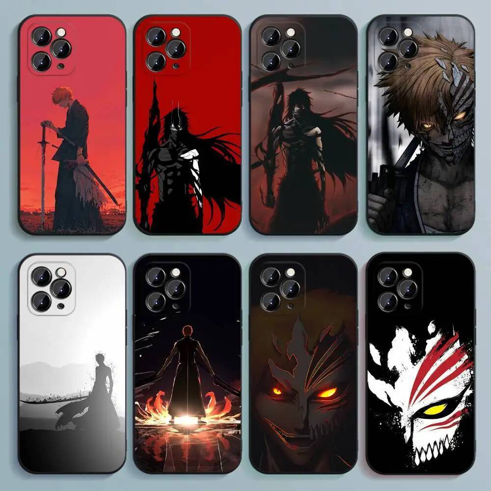 B-Bleach I-Ichigo Kurosaki เคสโทรศัพท์สําหรับ iPhone 17,16,15,14,13,12,Pro,Max,Plus,E,SE4,Air,Mini ส