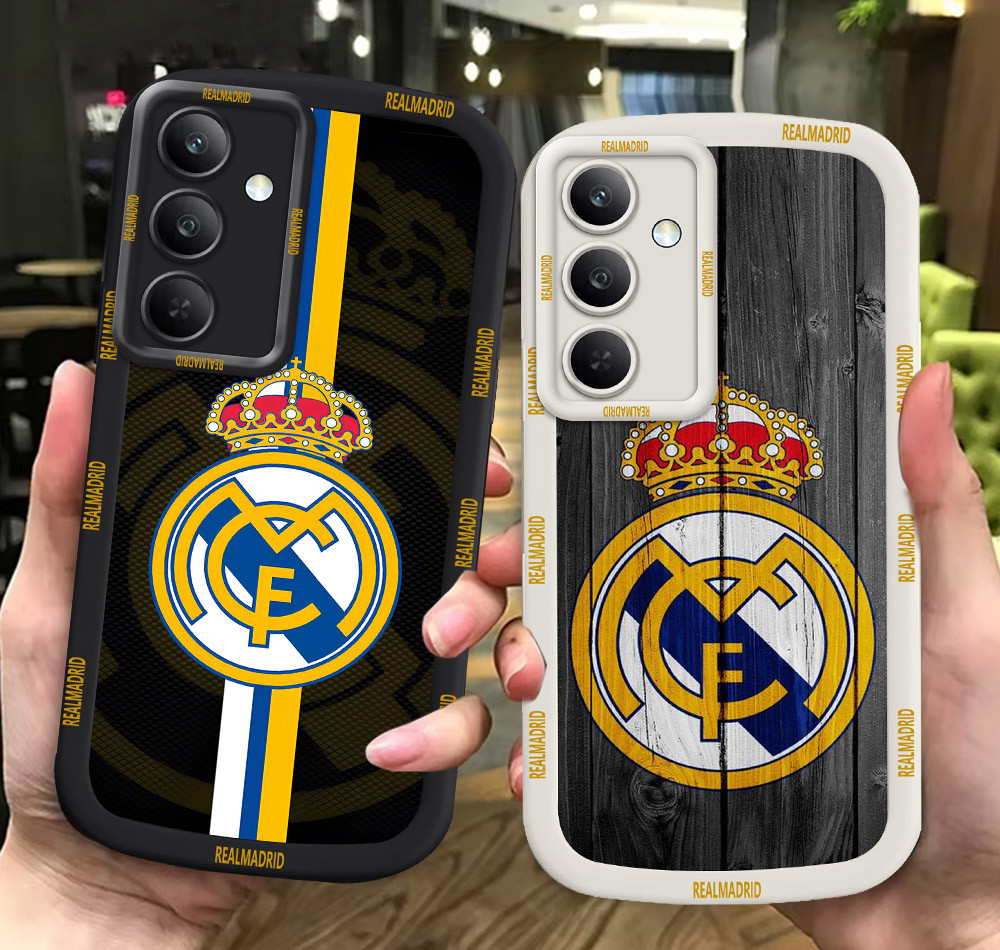G59 Real_Madrid ขาวดำเคสโทรศัพท์หรับ Samsung A56 S24 A25 S25 S22 A36 Ultra Plus 5G ปก