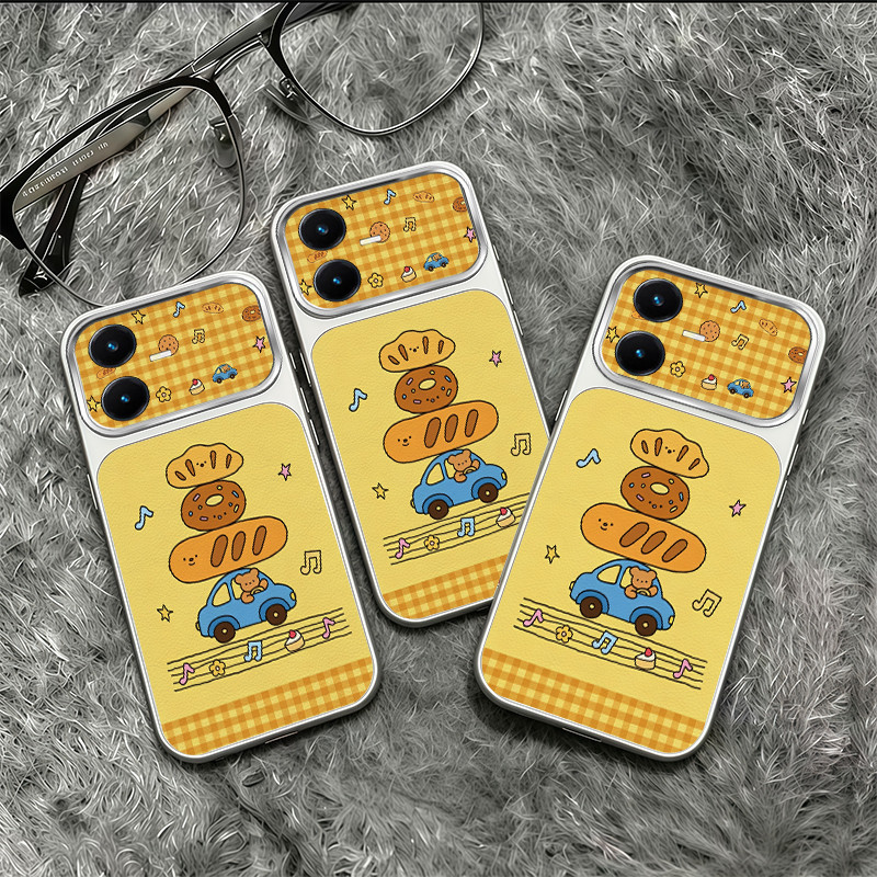 เหมาะสําหรับ Vivo Y22 2022 Y22S y22T เคสโทรศัพท์ออกแบบใหม่ลายหมีกันกระแทกเคส TPDT13