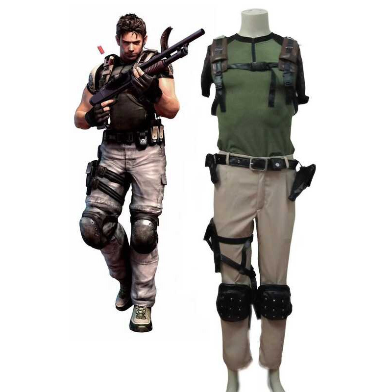 C Chris Redfield Cosplay Cos Cosplay Costume Halloween Uniform Outfit Custom Made Any Size