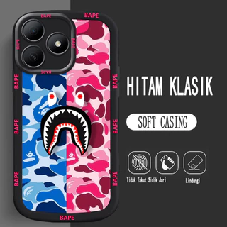 อ่อนนุ่มเคสโทรศัพท์หรับ Realme 11 C55 C53 9i 11X C51 5G M52 ba_pe shark
