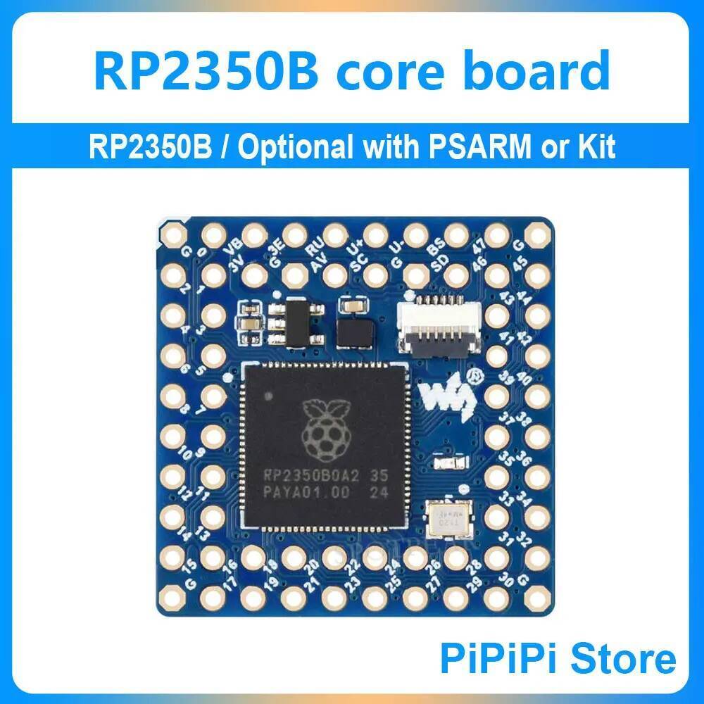 Raspberry Pi RP2350B ชิป Core2350B Core Board อุปกรณ์เสริมพร้อม PSARM และ USB Adapter Board Kit