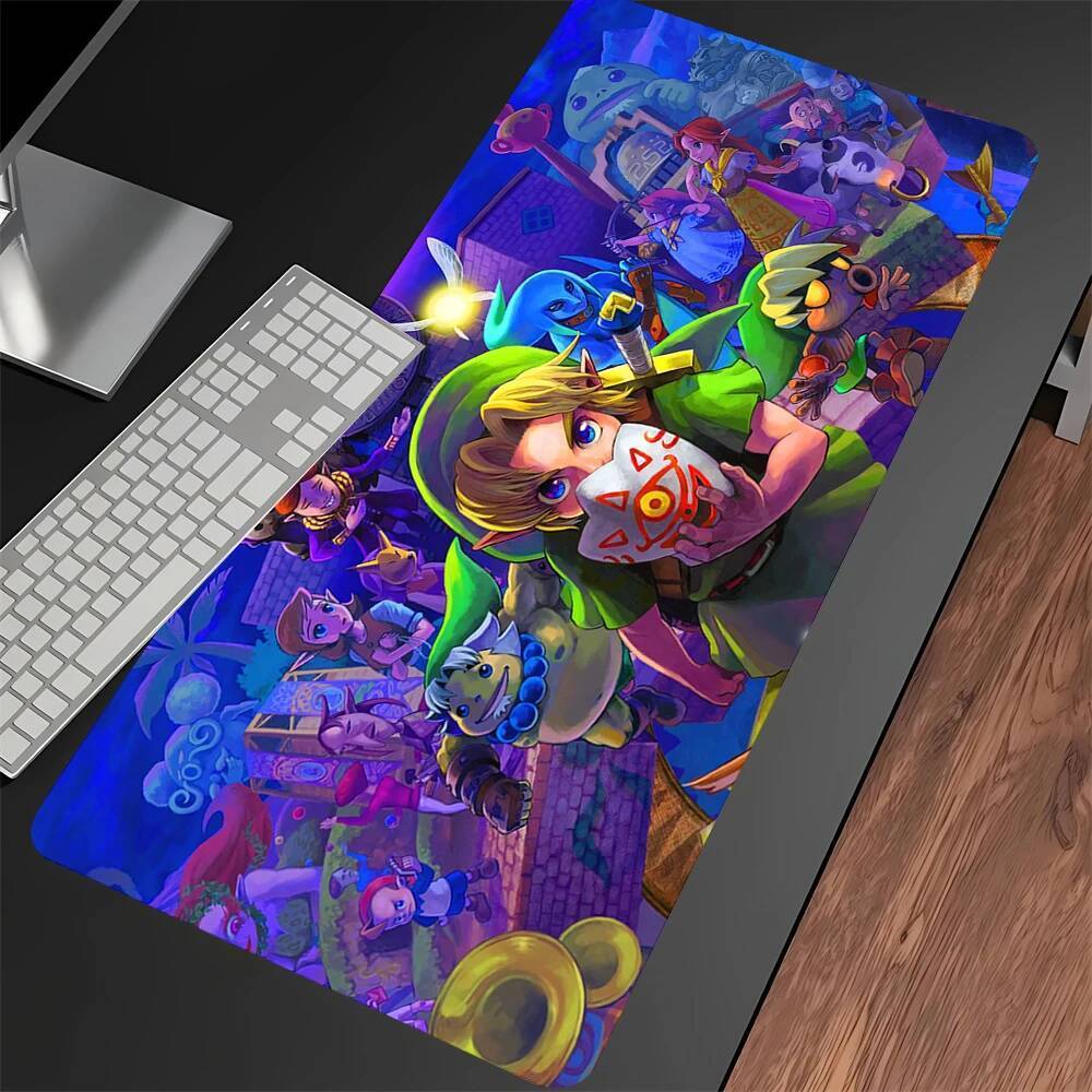 PC Gamer ตู้ Mousepad คีย์บอร์ดเกมคอมพิวเตอร์ Pads Kawaii อุปกรณ์เสริม XXL Z-Zeldas L-Legends แผ่นรองเมาส์ Gamer โต๊ะ Mat