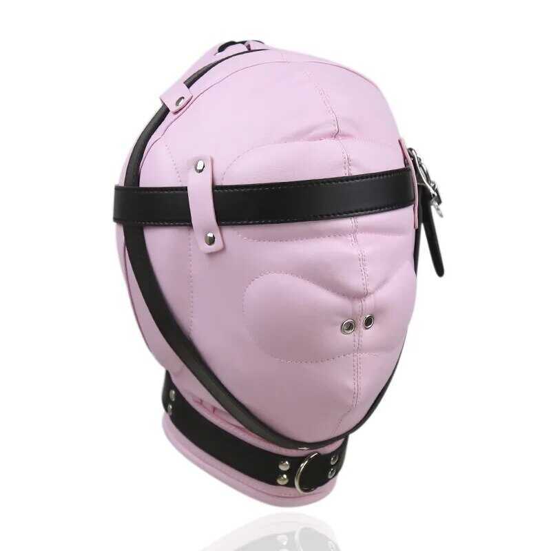 C [Xalu] Exotic Cosplay Games Hood Fetish Full Hood For Men Women Halloween Party Role Play Costume