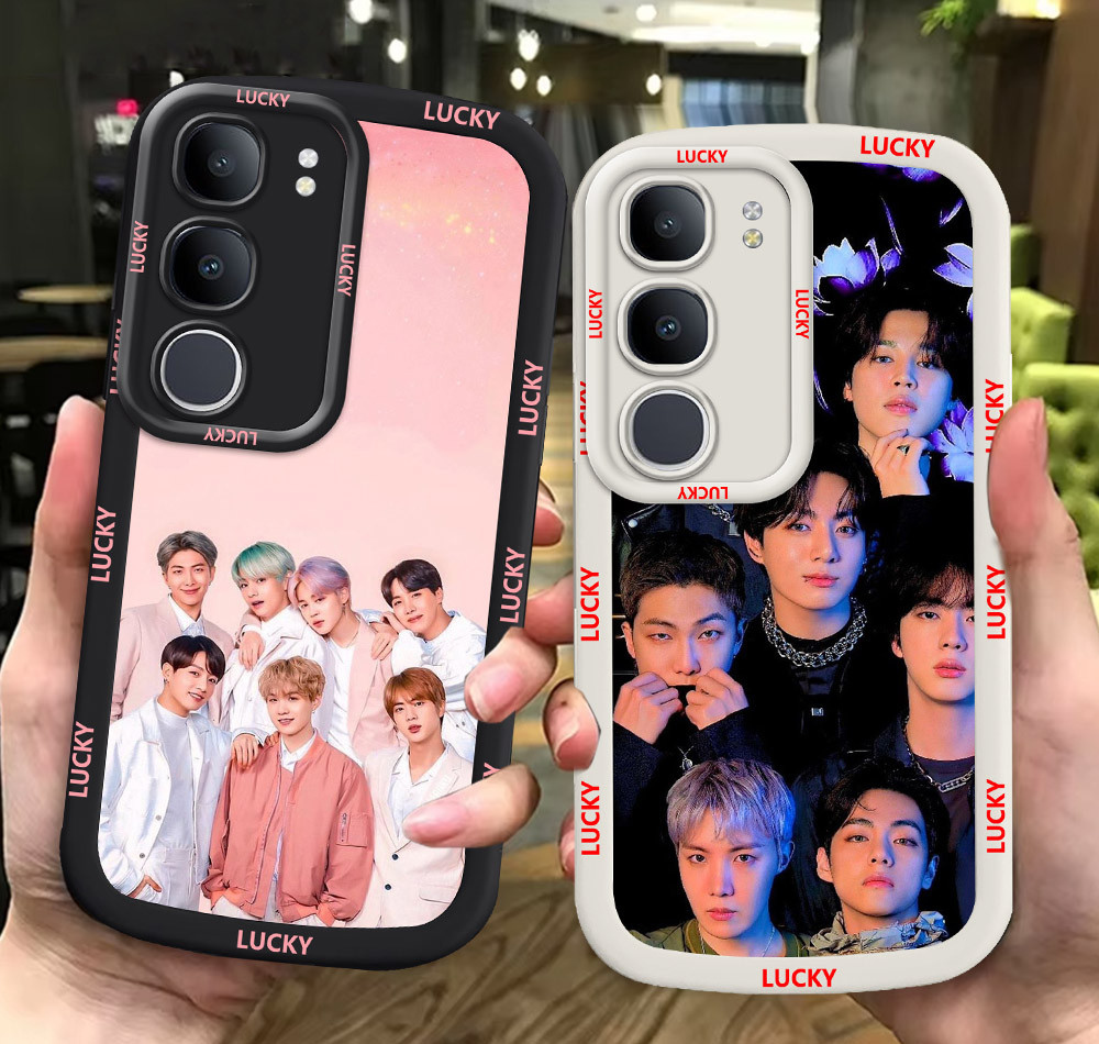 G58 kpop-Boys ขาวดำเคสโทรศัพท์หรับ VIVO V25 V50 Y29 V25E Lite 5G ปก