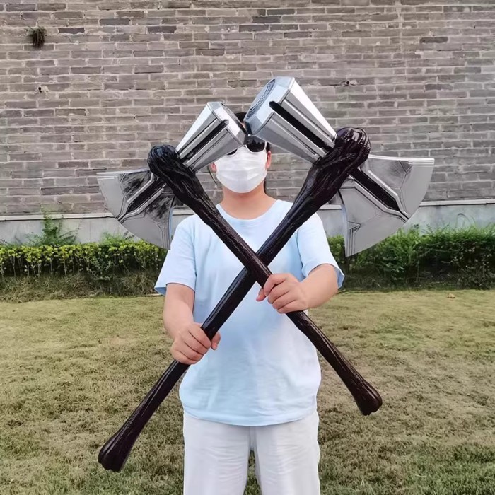ค้อนของ  Thor ของเล่นเด็กรูป 1:1 cos เครื่องประดับ Avengers Thor Storm Battle Axe