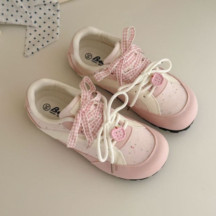 รองเท้าส้นแบน Thin Sole Niche Puff รองเท้าผ้าใบทุกคู่รองเท้า Thin Ins