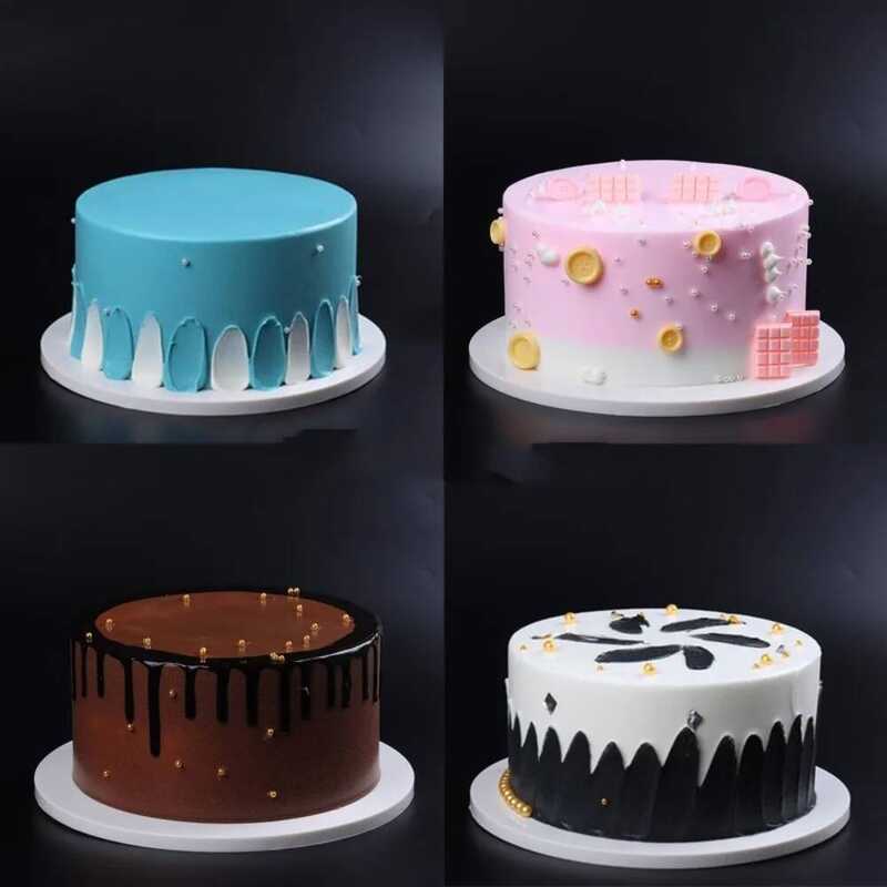 C 6-8 Inches Simulation Cake Model Cake Decorating Tools Mold Plastic DIY Fake Cake Nude Window Sam