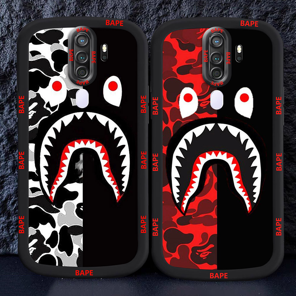 อ่อนนุ่มเคสโทรศัพท์หรับ OPPO A5 A9 2020 M56 ba-pe-shark