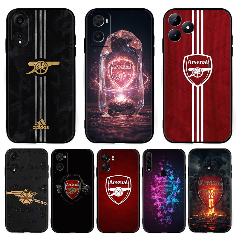 สําหรับ OPPO A57E A58 A58X A59 F1s A60 A74 A76 A77 F3 A78 A79 Arsenal TPU เคสโทรศัพท์ซิลิโคนอ่อนนุ่ม