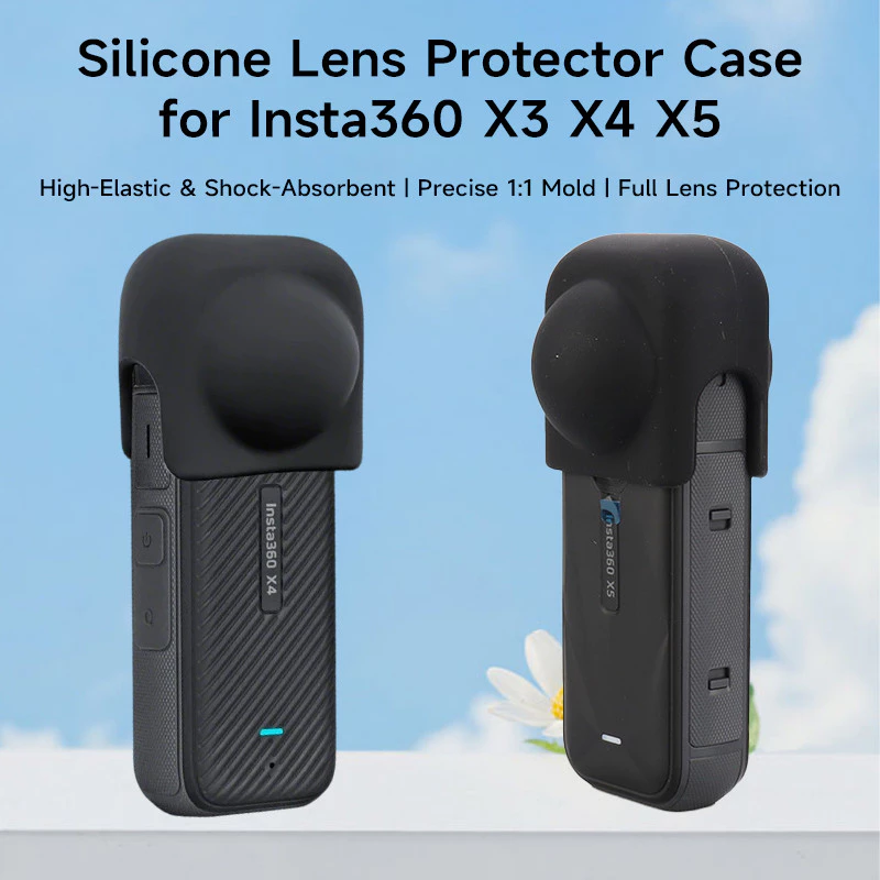 ฝาเลนส์สำหรับ Insta360 X5 X4 X3 อุปกรณ์ปกป้อง Insta 360 X5 กล้องป้องกันฝุ่นป้องกันรอยขีดข่วนซิลิโคนเลนส์กรณีป้องกัน thumbnail 3