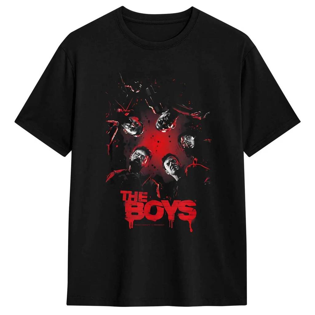 Homelander The Boys เสื้อยืดชายหาด Harajuku เสื้อยืดผ้าฝ้ายแท้ลูกเรือคอ Plus ขนาด 5XL Tees สั้น