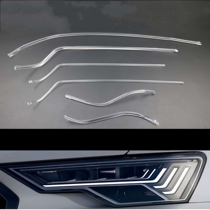 NEW Headlight DRL Tube Headlight LED Tube Light Guide For Matrix Headlight For AUDI A6 C8 2019 2020