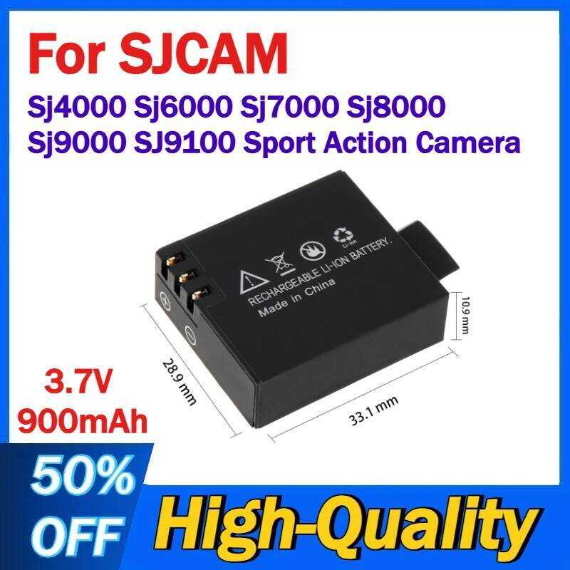C 3.7V 00Mah Li-Ion Rechargable Battery For SAM Sj4000 Sj6000 Sj7000 Sj8000 Sj000 Sj100 Sport Actio