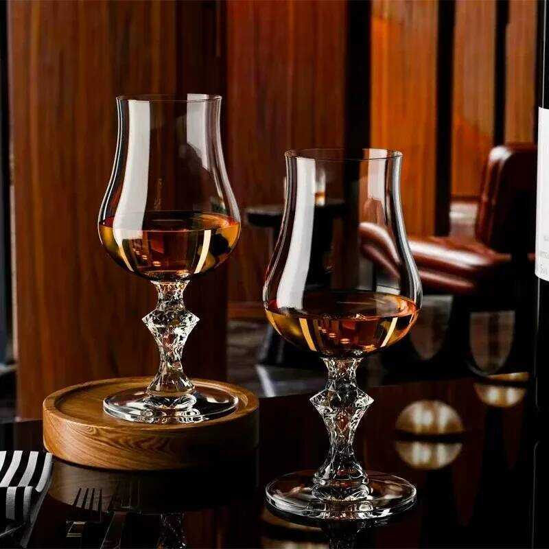 C 1Pcs Glass Ury Snifter Tasting Tumbler For Bourbon Scotch Cognac Elegant Clear Wine Glasses For B