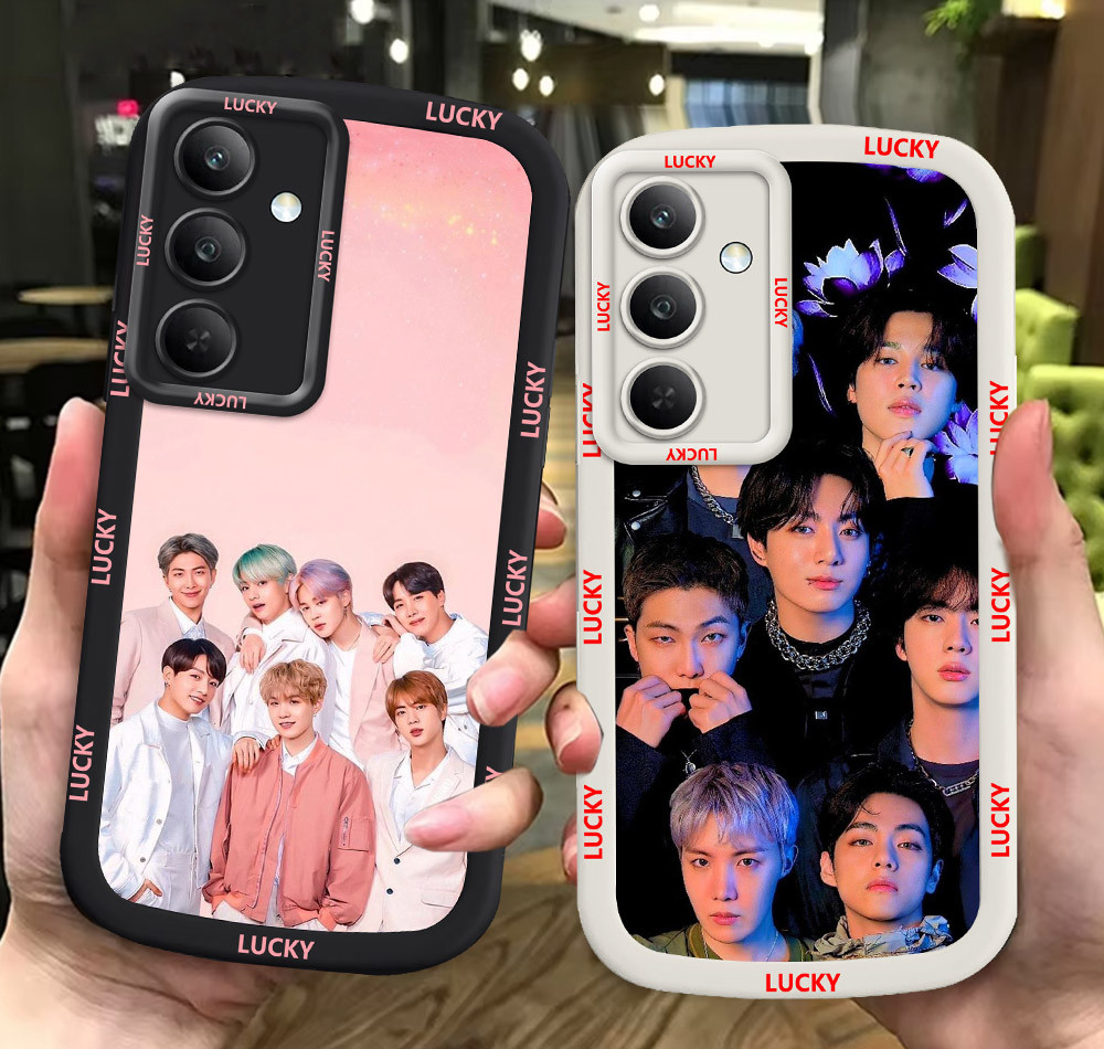 G58 kpop-Boys ขาวดำเคสโทรศัพท์หรับ Samsung A56 S24 A25 S25 S22 A36 Ultra Plus 5G ปก