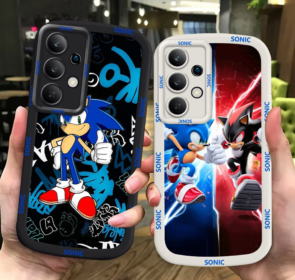 G42 Sonic ขาวดำเคสโทรศัพท์หรับ Samsung FE A22 S23 S21 Plus Ultra ปก