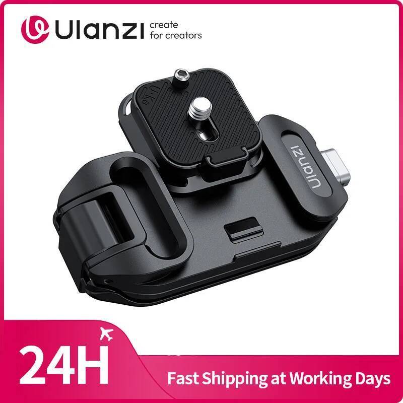 ​Ulanzi UKA07 Uka Quick-release Kit สําหรับคลิปกระเป๋าเป้สะพายหลังสําหรับกล้องใช้งานร่วมกับ F38 แผ่น