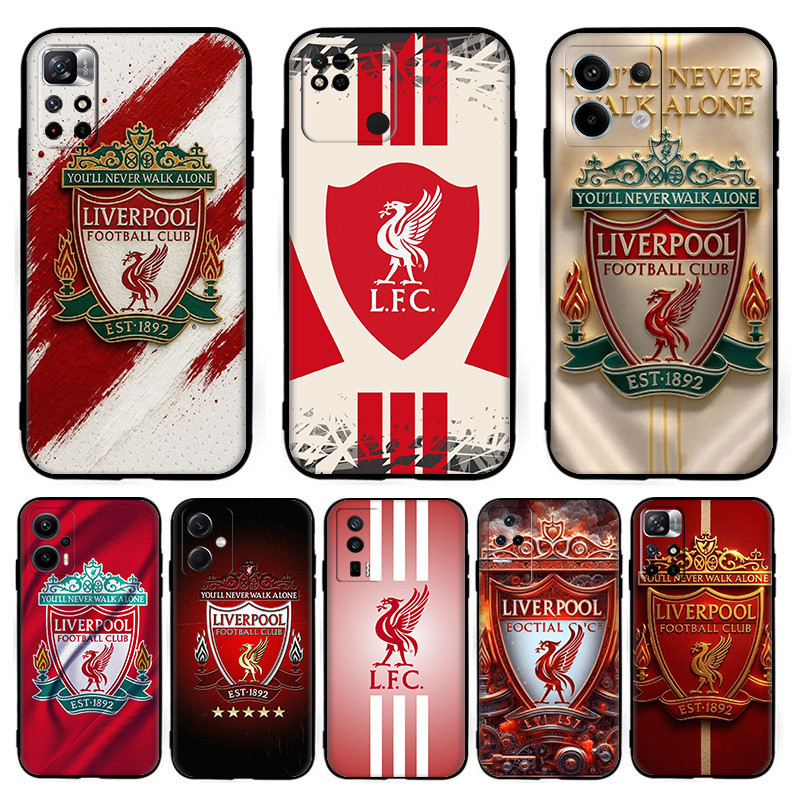 สําหรับRedmi 10X 10c 10 11A 12C 12 13 13C A1 A2 Liverpoolปลอก 6Y2 สีดําTPUซิลิโคนอ่อนนุ่มเคสโทรศัพท์