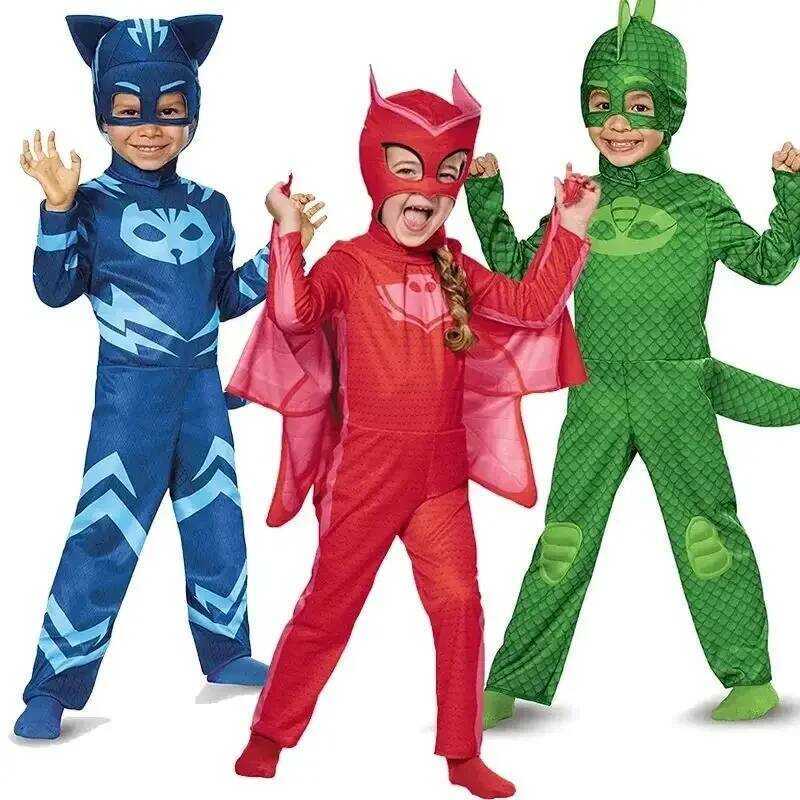 C Anime Mas Owlette Catboy Connor Greg Amaya Cosplay Costumes Gekko Sutis Cloak Party Costume For B