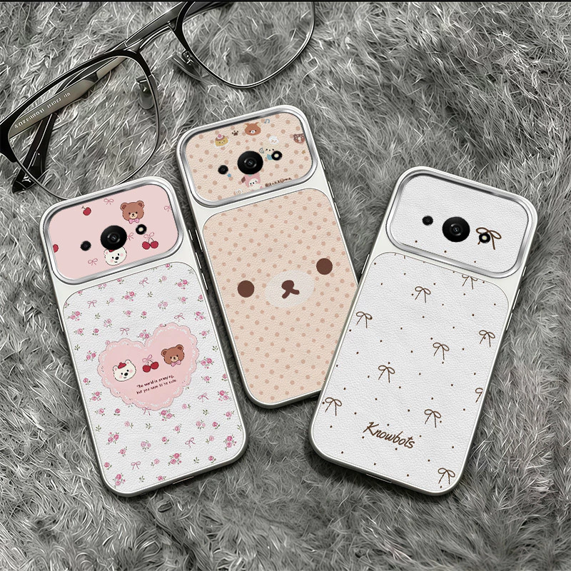 เหมาะสําหรับเคสโทรศัพท์ Redmi A3 ดีไซน์ใหม่รักหมีโบว์กันกระแทกเคสนุ่ม TPDT20