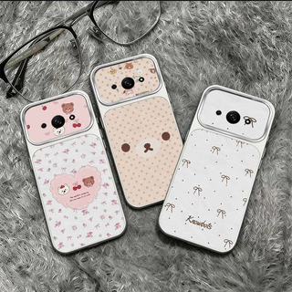 เหมาะสําหรับเคสโทรศัพท์ Redmi A3 ดีไซน์ใหม่รักหมีโบว์กันกระแทกเคสนุ่ม TPDT20