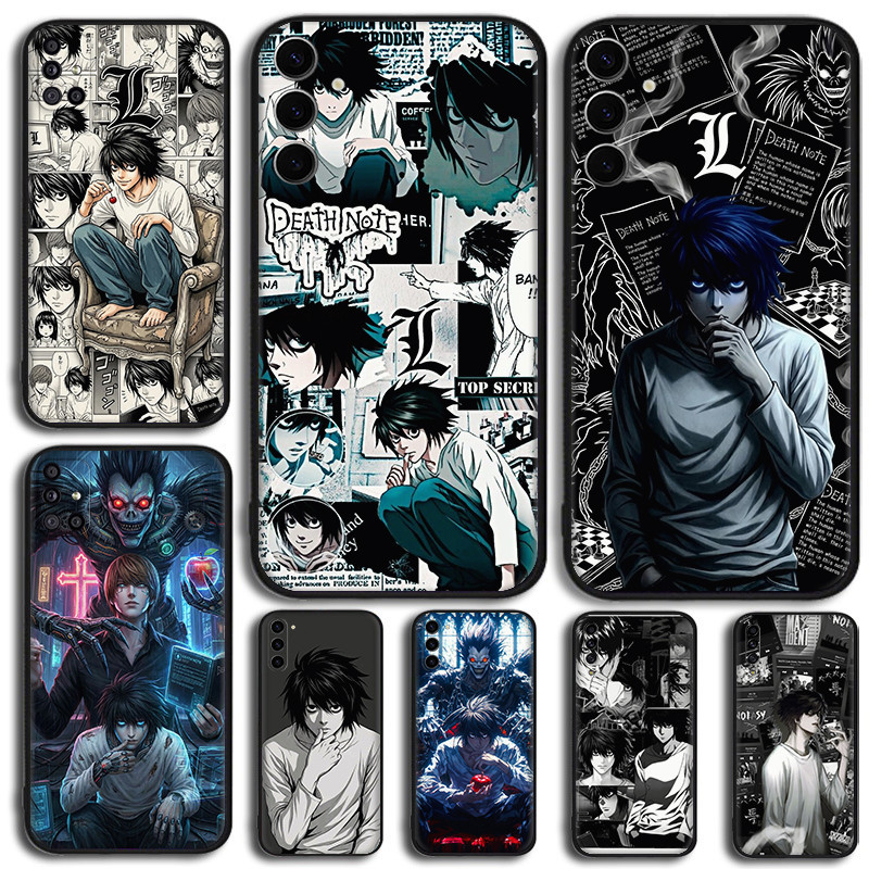 สําหรับ Samsung S24 Fe Plus Ultra Note 8 9 10 20 Plus Lite M14 M15 อะนิเมะการ์ตูน Death Note L Ryuza