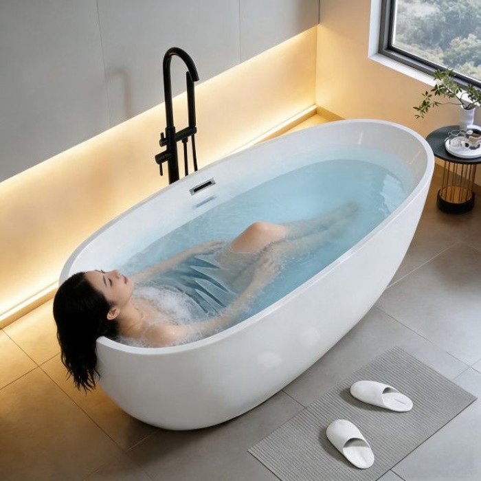 Household Seamless One-piece Acrylic Adult Bathtub Independent Hotel High-end B&B Small Apartment I