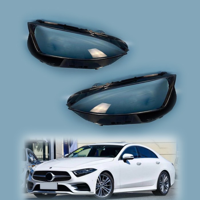 For Mercedes-Benz CLS W257 C257 Headlamp Cover Transparent Car Headlight Lens Shell 2018 2019 2020