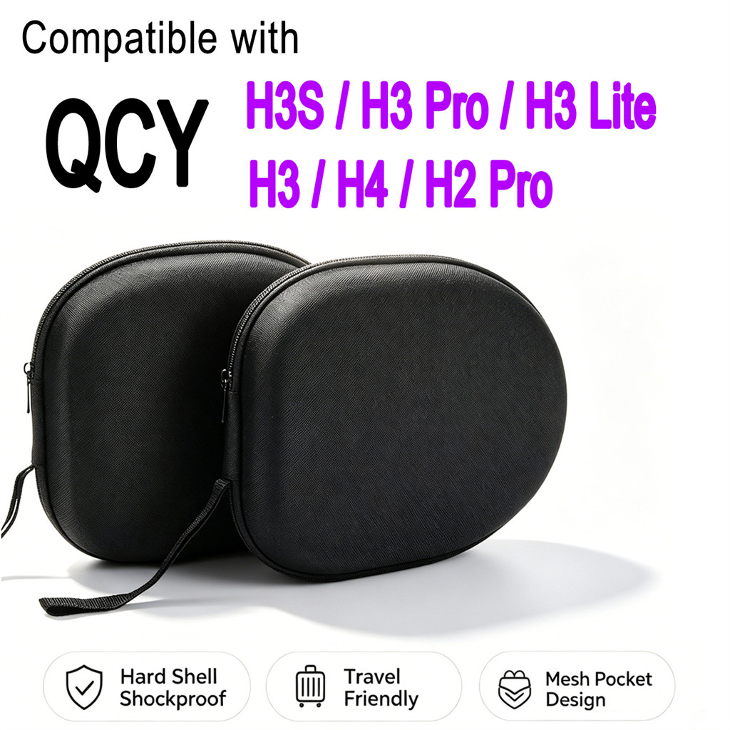 แบบพกพาหูฟังกระเป๋าถือกระเป๋าเก็บสําหรับ QCY H3S H3 Pro H3 Lite H3 H4 H2 Pro Travel ชุดหูฟังกระเป๋า