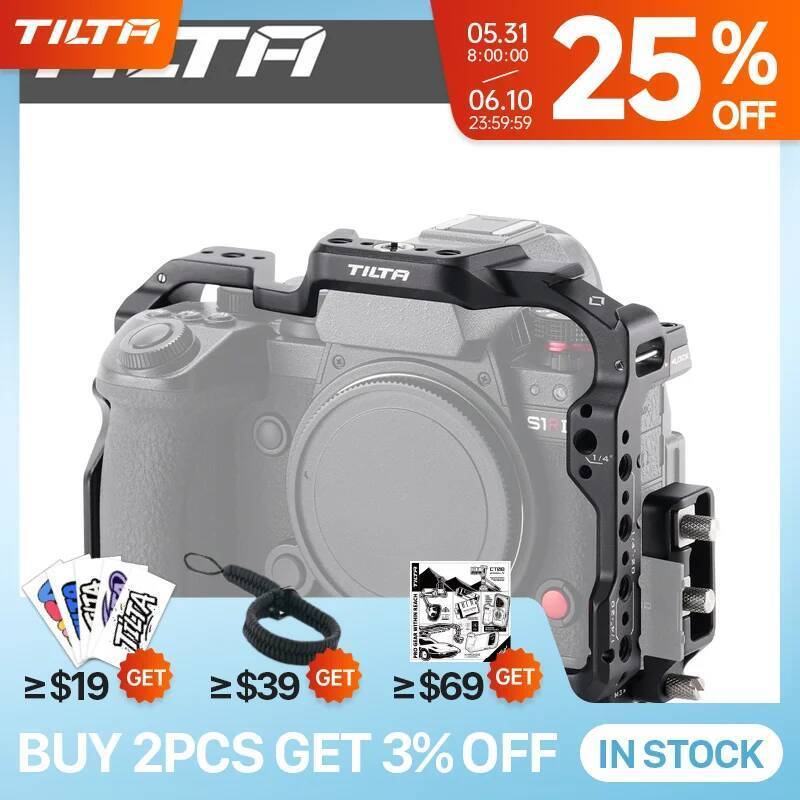 TILTA TA-T80-FCC กรงกล้องเต็มรูปแบบสําหรับกล้อง Panasonic S1R II สําหรับ Lumix S1R II, S5 II, S5 IIX