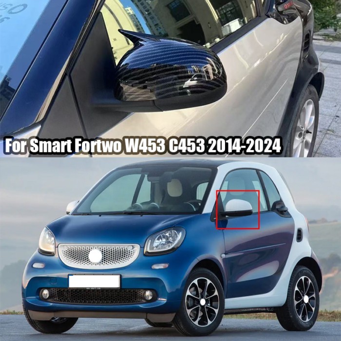 For Smart Fortwo W453 C453 2015 2017 2018 2020 2022 2023 2024 Adhesive installation of rearview mir