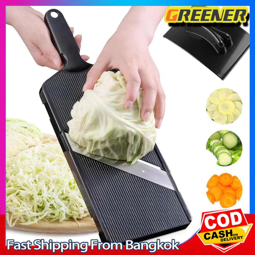 Greener 【การจัดส่งจากประเทศไทย】ที่ขูดกะหล่ำปลีญี่ปุ่นเศษสลัดหั่นสิ่งประดิษฐ์รอบกะหล่ำปลีกะหล่ำปลีม่วงรอบเครื่องไสพิเศษ