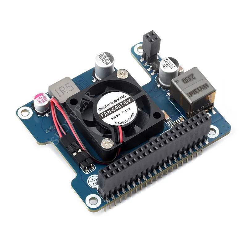 Raspberry Pi 5 Pi5 PoE HAT พลังเหนืออีเธอร์เน็ต 802.3af-compliant Moudle