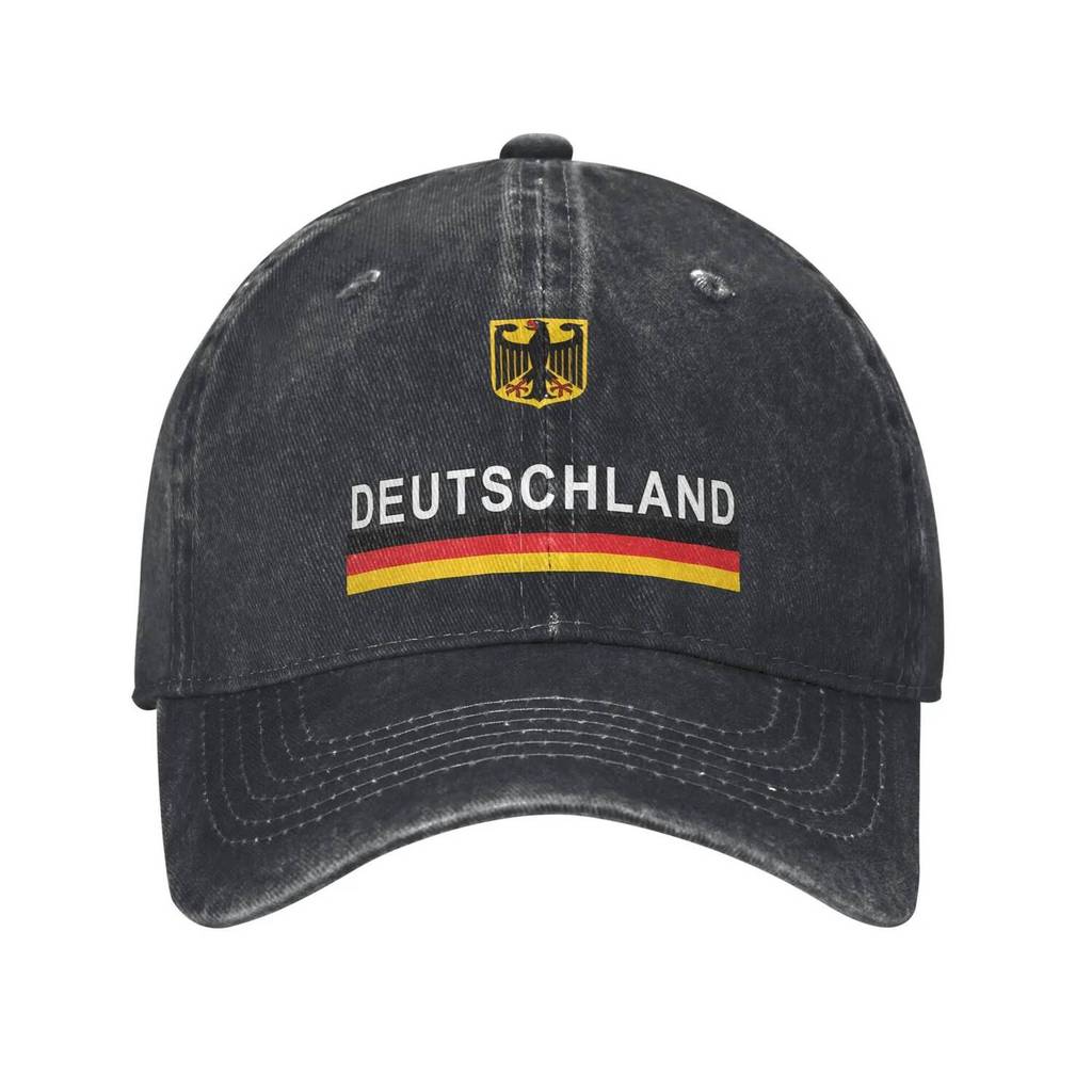 Deutschland ธงเยอรมัน Casual เบสบอลหมวกสําหรับผู้หญิงผู้ชายฤดูร้อนกีฬากลางแจ้ง Hip Hop หมวก y2k Cool ขายร้อนเบสบอลหมวก