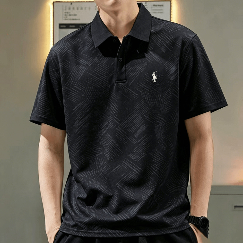 ผู้ชายเสื้อโปโลสําหรับผู้ชายเสื้อผ้าธุรกิจสไตล์ลําลองเสื้อโปโลผ้ามินิมอลท็อปส์ขนาดใหญ่กีฬารูปแบบกลางแจ้งถนนสวมใส่10