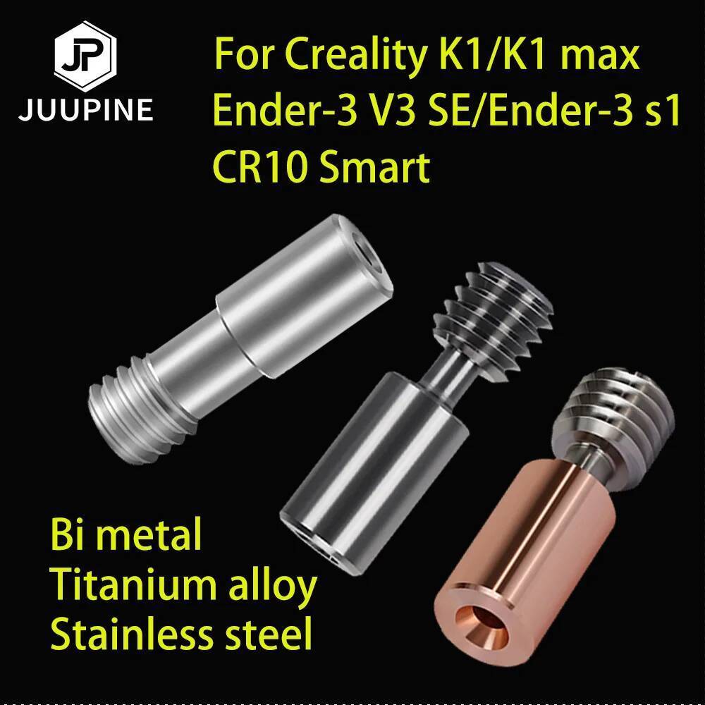 สําหรับ Creality K1 Heatbreak K1 Max Ender 3 Ve Se คอ Ender 3 S1 Bimetal ไทเทเนียมสแตนเลสสําหรับ CR1