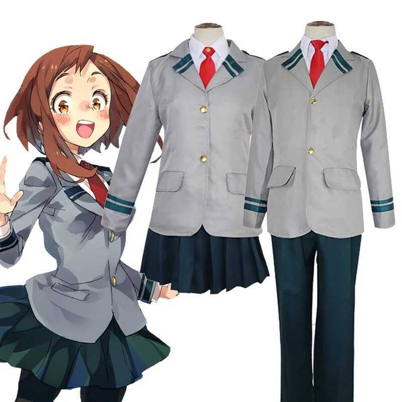 C My Hero Academia OCHACO URARAKA Cosplay Costume Boku No Hero Academia YAOYOROZU MOMO Bakugou Kats