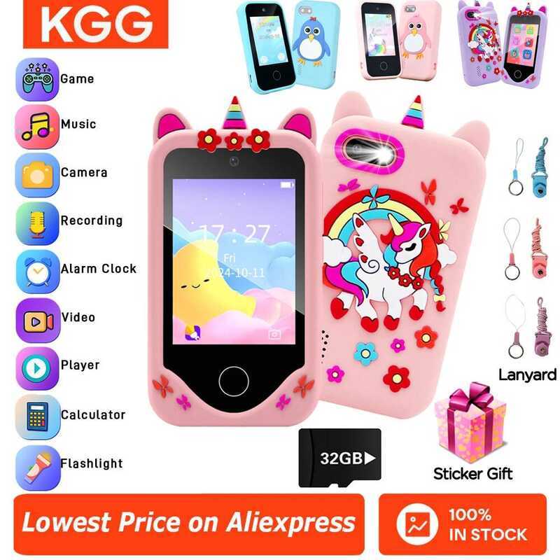 C Kids Smart Phone Camera Toy Phone 40+ Games Touch Screen Learning Toy For 3-12 Year Old Boys Girl