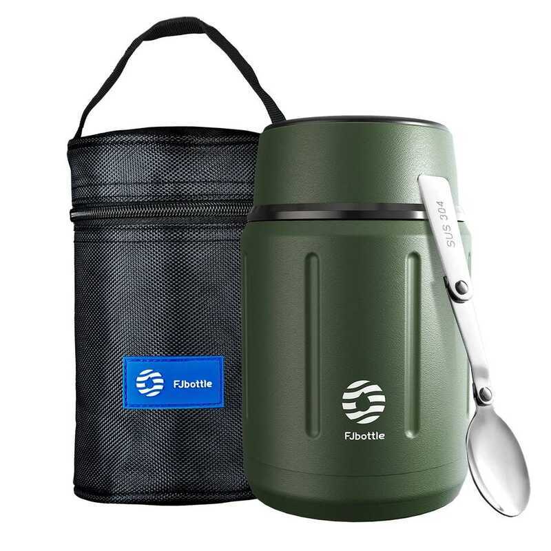 C Fjbottle Food Thermos Vacuum Lunch Box 316 Stainless Steel Lunch Container 750Ml Free Spoon