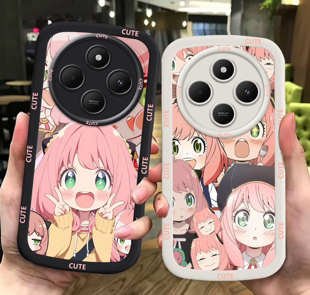 G27 Spy x Family ขาวดำเคสโทรศัพท์หรับ Xiaomi Redmi POCO 14C C65 C75 C55 ปก