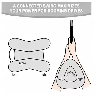อุปกรณ์ฝึกสวิง Golf Swing Trainer โค้ชสอน แบบสามเหลี่ยม เพิ่มความนิ่ง