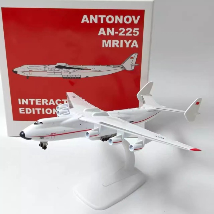 1: 400 รัสเซีย Antonov AN225 Ann 225 เครื่องบินขนส่ง 20 ซม.จําลองเครื่องบินรุ่นล้อ