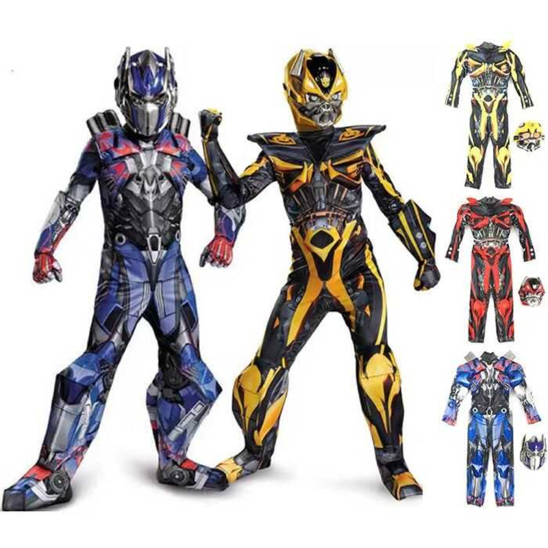 C Homesik Kids Muscle Costume Child Cosplay Hornet Optimus Prime Iron Man Children's Armor Perform