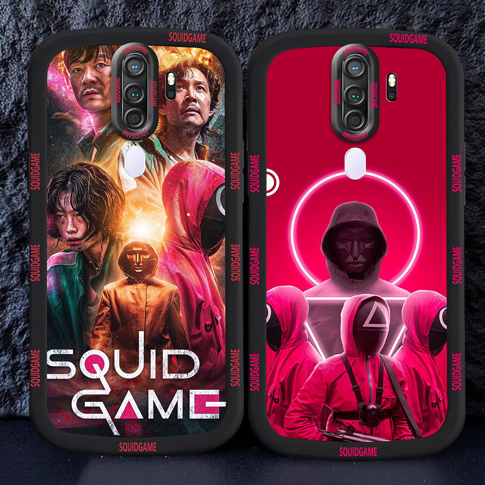 อ่อนนุ่มเคสโทรศัพท์หรับ OPPO A5 A9 2020 M30 Squid Game