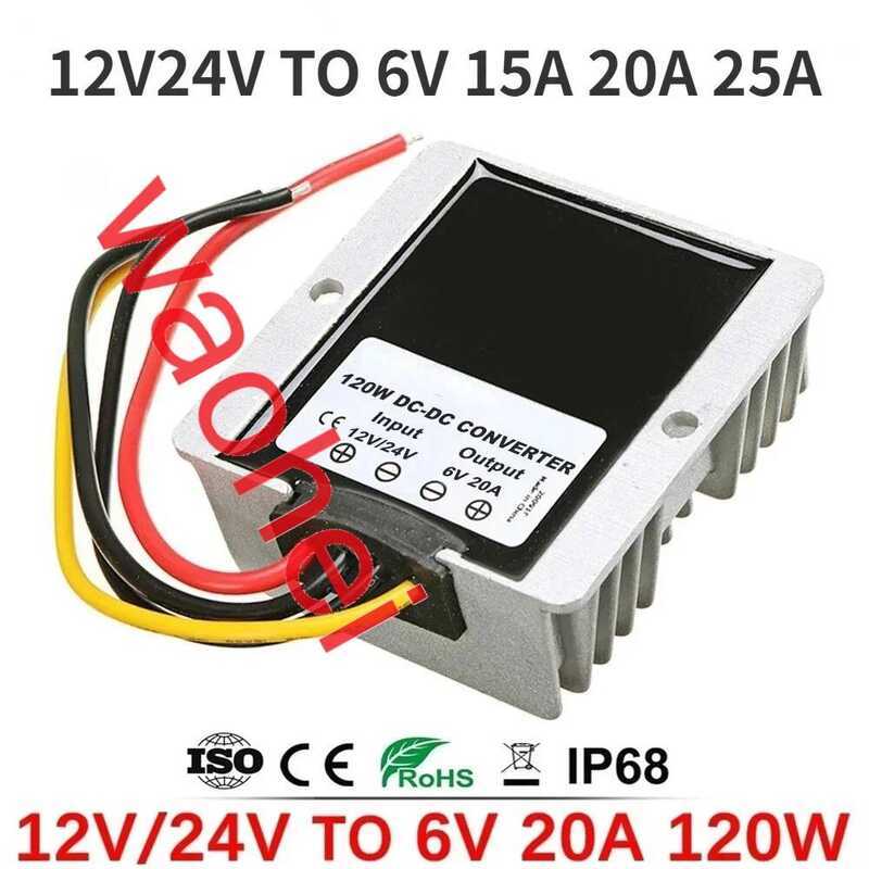 C 12V 24V To 6V 10A 15A 20A 25A 30A Step Down DC DC Converter 10-36V To 6V Buck Voltage Regulator F