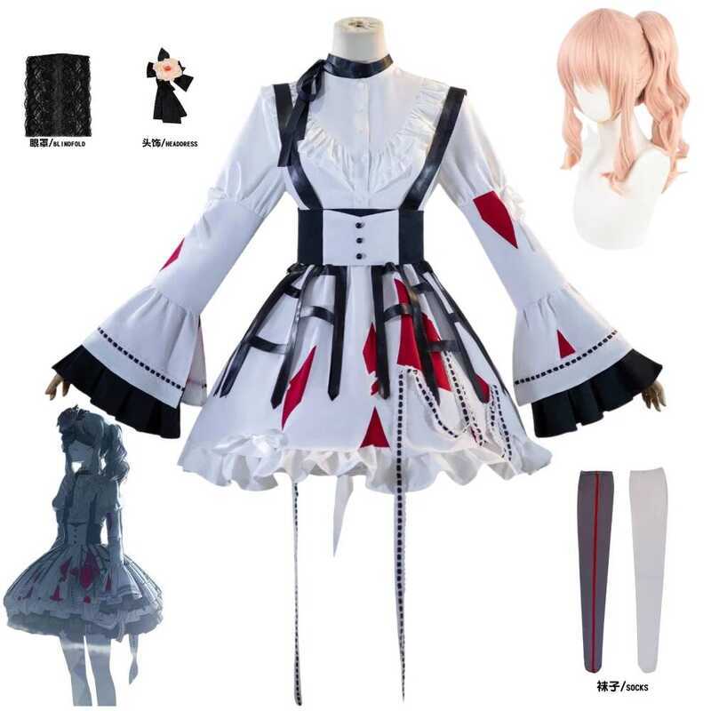 C Akiyama Mizuki Cosplay Costume PJSK Lovely Party Dress Uniform Halloween Outfit Women New