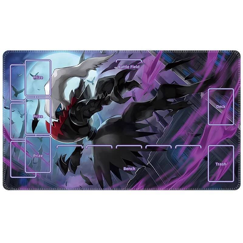 Darkrai Pokemon Playmat With Zones Trading Card Game Play Mat 600*350*3 มม.